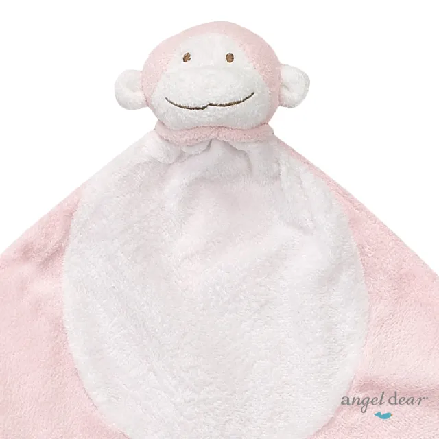 【Angel Dear】動物嬰兒安撫巾禮盒(粉紅小猴)