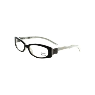 【Vivienne Westwood】英倫經典土星光學眼鏡(黑/白  VW200_03)