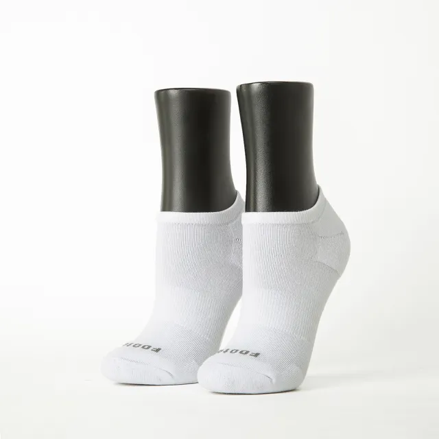 【FOOTER除臭襪】6入組-微分子氣墊單色船型薄襪-女款-前後微厚(T71M)
