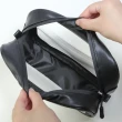 【E.City】防水立體透明洗漱化妝包收納包(不易變形)