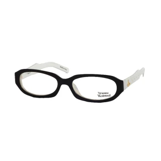 【Vivienne Westwood】英倫時尚菱格紋光學眼鏡(白/黑 VW205_04)