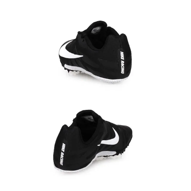 【NIKE 耐吉】ZOOM RIVAL S 9 男女田徑釘鞋-短距離  競賽 黑白(907564017)