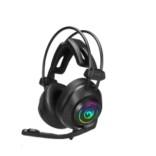 【MARVO魔蠍】歐洲魔蠍 RGB耳罩式7.1聲道耳機USB HG9056(7.1虛擬環繞音效 低音震撼)