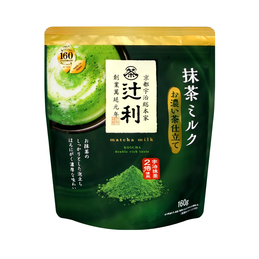 【片岡物產】特濃抹茶牛奶粉160g
