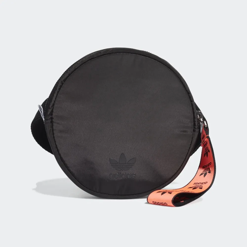 【adidas 愛迪達】WAIST BAG ROUND 圓形小腰包 尼龍 黑色(FL9617)