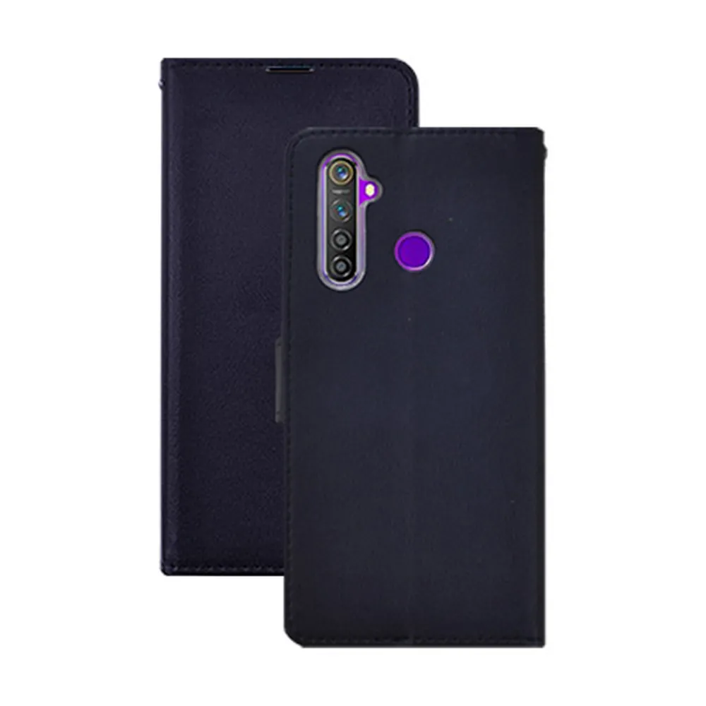 【阿柴好物】Realme 5 Pro(經典仿牛皮磁吸前扣獨立卡匣)