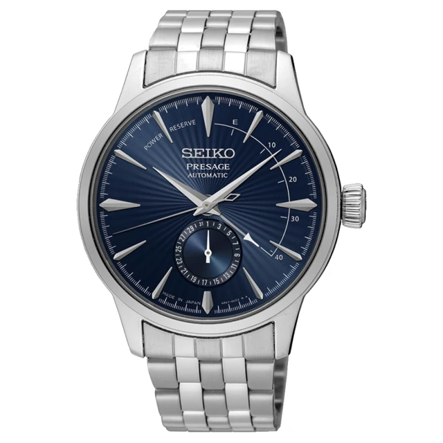 【SEIKO 精工】Presage 紳士典藏動力儲存限量機械錶-藍/40.5mm(SSA347J1/4R57-00E0A)