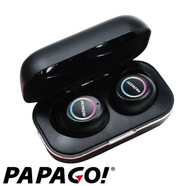 【PAPAGO!】W2 真無線直覺式觸控藍牙耳機