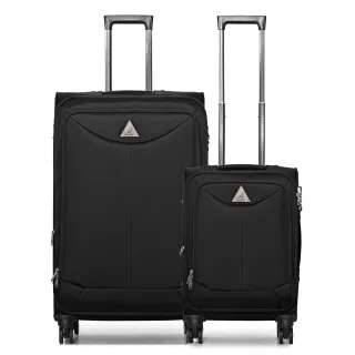 【KANGOL】英國袋鼠世界巡迴20+24吋布面行李箱-共3色