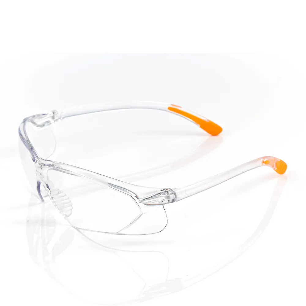 【Z-POLS】MIT台灣製高品質透明防疫眼鏡 抗UV400檢驗合格 防飛沫(贈收納保護布套 擦拭布 眼鏡盒)