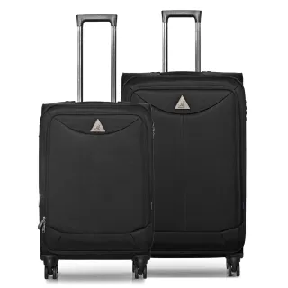 【KANGOL】英國袋鼠世界巡迴20+28吋布面行李箱-共3色