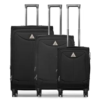 【KANGOL】英國袋鼠世界巡迴布面行李箱三件組-共3色