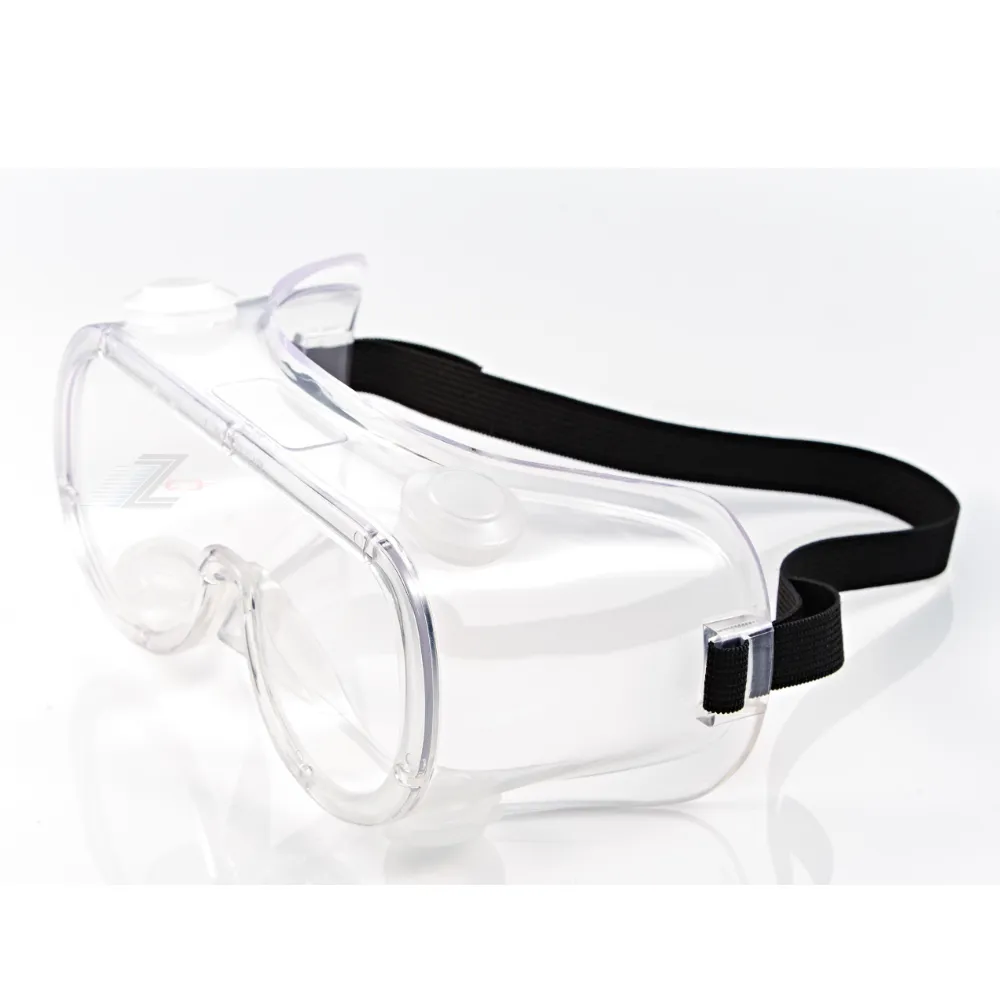 【Z-POLS】防霧升級款 可包覆眼鏡 全透明PC內外防霧抗紫外線全罩式防飛沫防疫眼鏡(SGS合格 有無近視皆可用)