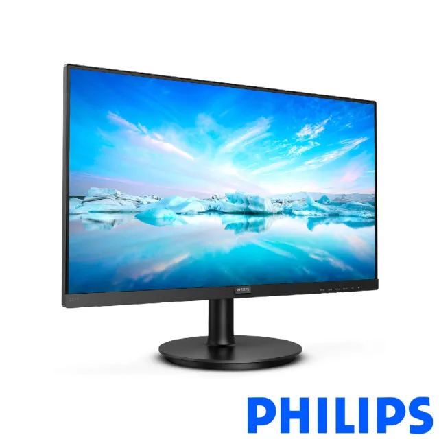 【Philips 飛利浦】221V8 22型VA FHD窄邊框螢幕(Adaptive-Sync/不閃屏/低藍光/4ms)