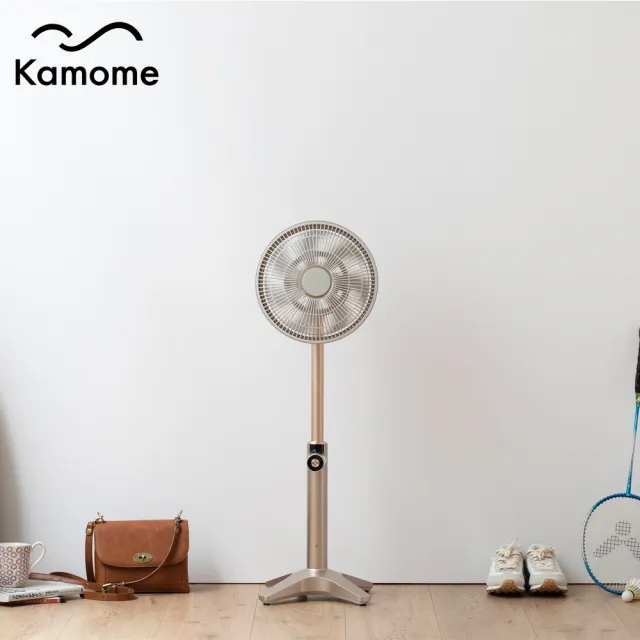【Kamome】極靜音金屬循環風扇 FKLT-251D(金色 10吋)