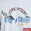 【5th STREET】男大5 ROCKT長袖T恤-淺灰