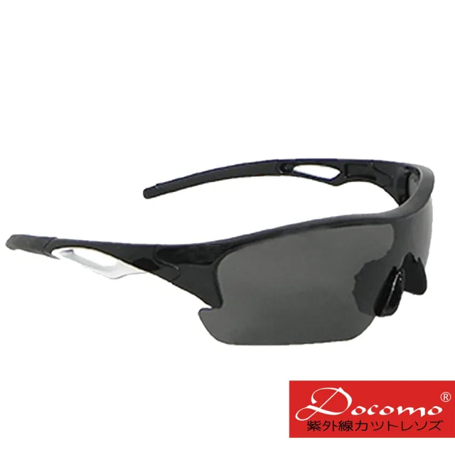 【Docomo】極緻系列世代款  超舒適配戴感設計   頂級一片式PC運動眼鏡  抗UV400、抗強光
