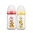 【Pigeon 貝親】寬口母乳實感彩繪玻璃奶瓶160ml(2款)