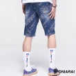 【BLUE WAY】男款 大緹織 3D鬼頭 丹寧 短褲-鬼洗