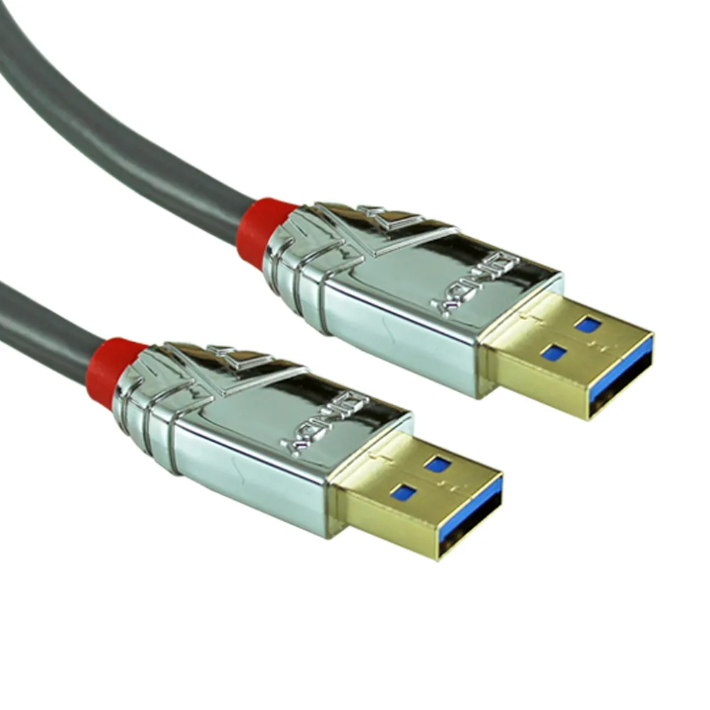 【LINDY 林帝】CROMO USB3.0 Type-A 公 to 公 傳輸線 0.5m 36625