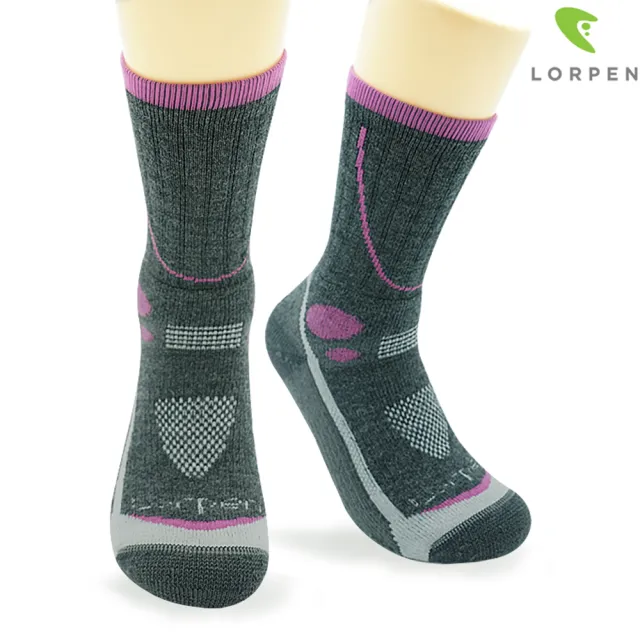 【Lorpen】T3 女 Primaloft美麗諾羊毛襪T3MWH III(吸濕排汗、快乾涼爽、彈性耐用、西班牙)