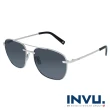 【INVU】瑞士個性飛行員款偏光太陽眼鏡(黑/銀 B1002A)