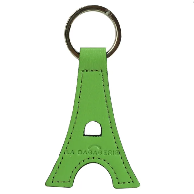 【LA BAGAGERIE】牛皮鐵塔造型鑰匙圈(蘋果綠)