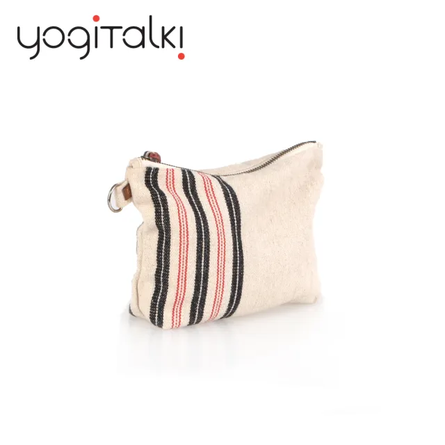 【yogiTalki】MIT 法國日光旅行 天然棉質小拉鍊收納袋