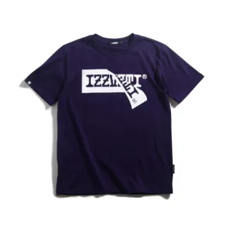 【IZZVATI】LOGO標籤短T-暗紫(品牌經典LOGO短T)