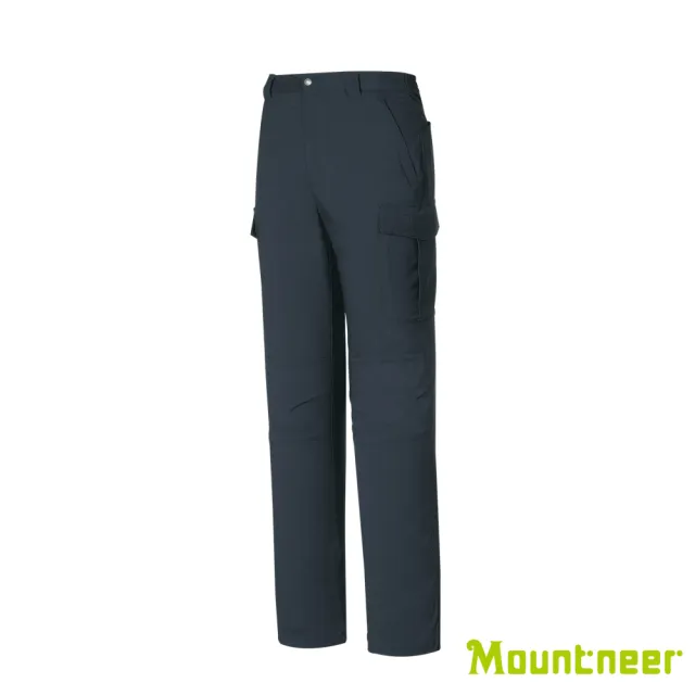 【Mountneer 山林】中性 彈性抗UV長褲-深藍 31S25-88(透氣合身/機能/下著/運動休閒)