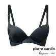 【pierre cardin 皮爾卡登女性內衣】任選_B罩 小胸美人超厚墊爆乳無鋼圈內衣(單件-BLK黑)