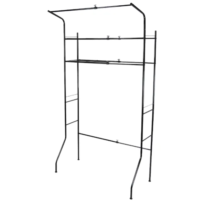【Monarch尊爵家】日系加高型雙層伸縮洗衣機架(洗衣機架 馬桶架 收納架 置物架 衛浴收納 層架 伸縮層架)