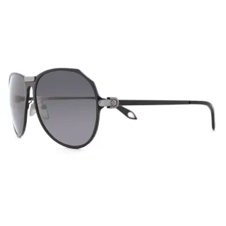【GIVENCHY 紀梵希】法國流線型金屬設計款太陽眼鏡(- 霧面黑 - GISGVA11-0599)