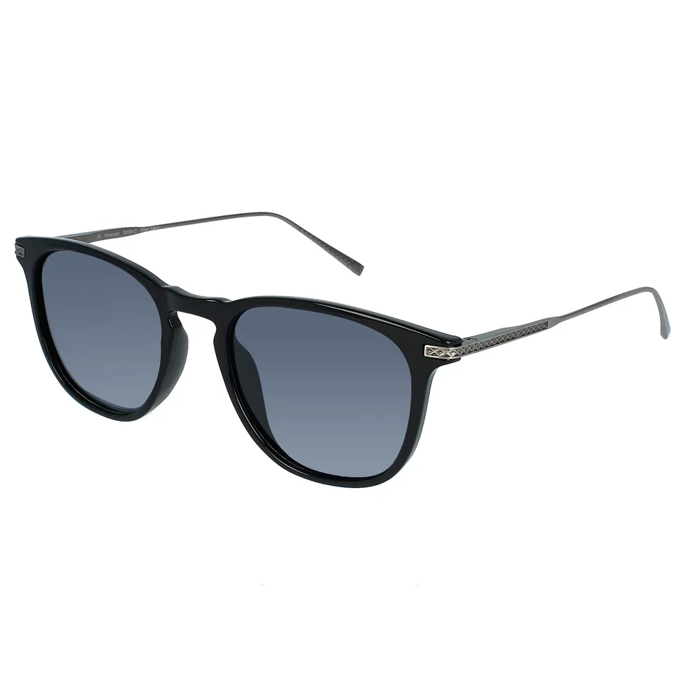 【INVU】瑞士精品粗框偏光太陽眼鏡(黑色 B2004C)