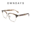 【OWNDAYS】John Dillinger系列 眉形鏡框鈦金屬框光學眼鏡(JD2045J-1A C3)