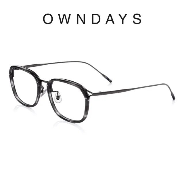 【OWNDAYS】John Dillinger系列 方型款鈦金屬框光學眼鏡(JD2041B-0A C2)
