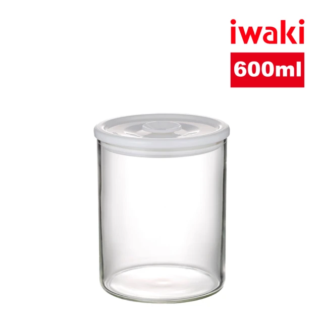 iwaki 耐熱玻璃微波保鮮密封罐(600ml)