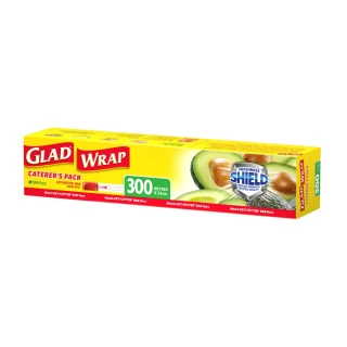 【GLAD】美國品牌GLAD PE保鮮膜 33cmx300m(食品級PE材質 無塑化劑BPA FREE)