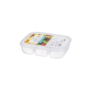【NAKAYA】日本製三格分隔保鮮盒/食物保存盒(820ML)