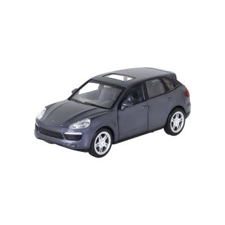 【KIDMATE】1:32聲光合金車 Porsche Cayenne S灰(正版授權 迴力車模型玩具車 保時捷)