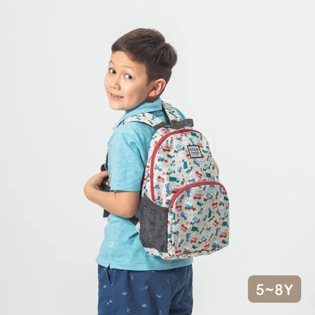 【英國HUGGER】兒童背包+筆袋-多色(A4可 幼小孩輕量休閒童趣防潑水減壓肩帶才藝上學後背)