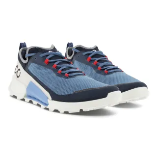 【ecco】BIOM 2.1 X COUNTRY M 健步2.1輕盈戶外襪套式跑步運動鞋 男鞋(海洋藍/光影白 82280460595)