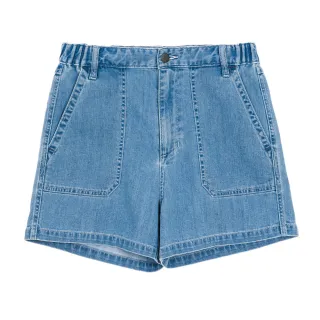 【BSX】女裝Core系列牛仔短褲(63 淺藍)