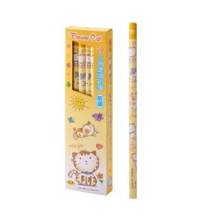 【LIBERTY】利百代 可愛小花貓三角塗頭鉛筆 2B CB-309(2盒1包)