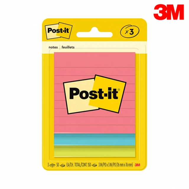 3M Post-it 橫格便條紙 7.6x7.6cm 6301-3AN