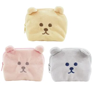 【GOOD LIFE 品好生活】粉彩熊熊造型化妝包/收納袋（8x11cm）(日本直送 均一價)
