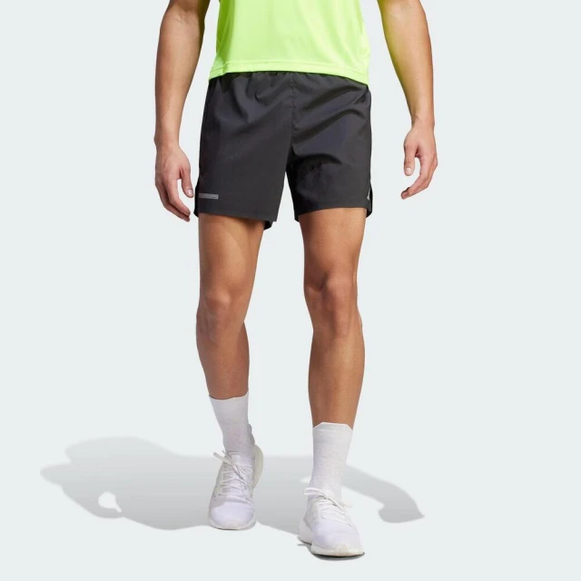 adidas 愛迪達 D4R Short Knit 男 短褲 無內襯 亞洲版 運動 慢跑 路跑 訓練 反光 黑(HZ4440)