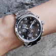 【TISSOT 天梭】Chrono XL 銀框 黑面 不鏽鋼金屬手錶 男錶 母親節(T116.617.11.057.01)