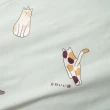 【棉床本舖】磨毛貓咪款 四件式被套床包組 小貓咪 台灣製(加大)