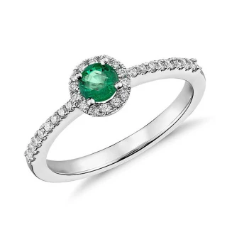 【禾美珠寶】天然哥倫比亞祖母綠戒指YS045(18K金)